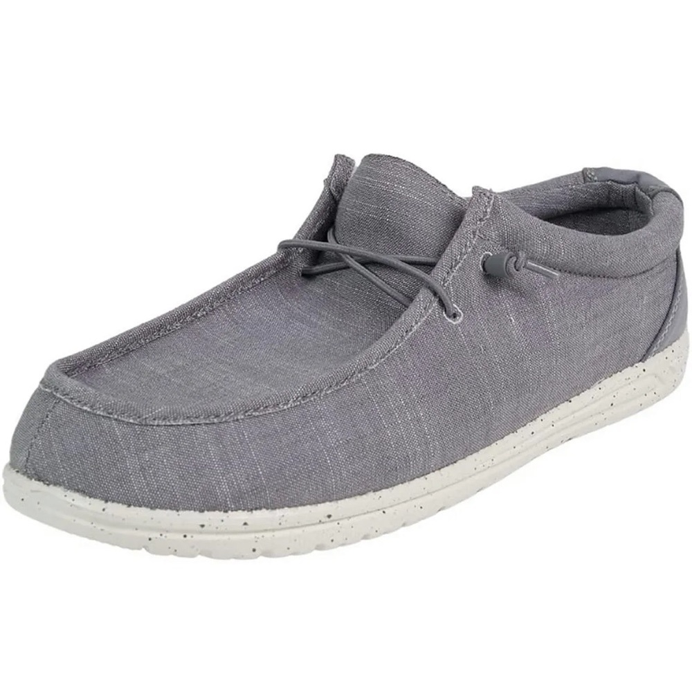 CREVO Mens Gray Cushioned Lightweight Size 13 Easy Laces